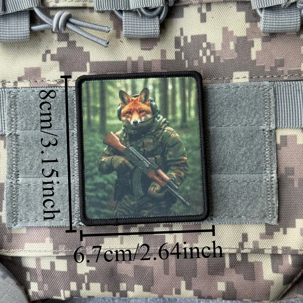 Parche Velcro gancho-bucle estampado animal para táctica y mochila - imagen 3