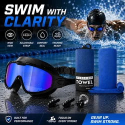 Gafas natación adulto antivaho UV400 con kit completo