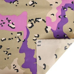 Tela táctica 500D ripstop camuflaje azul/morado impermeable IR