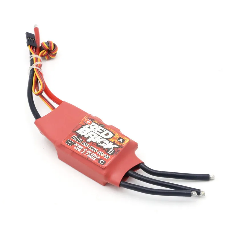 ESC brushless 125A BEC 5V rojo – regulador para dron FPV - imagen 2