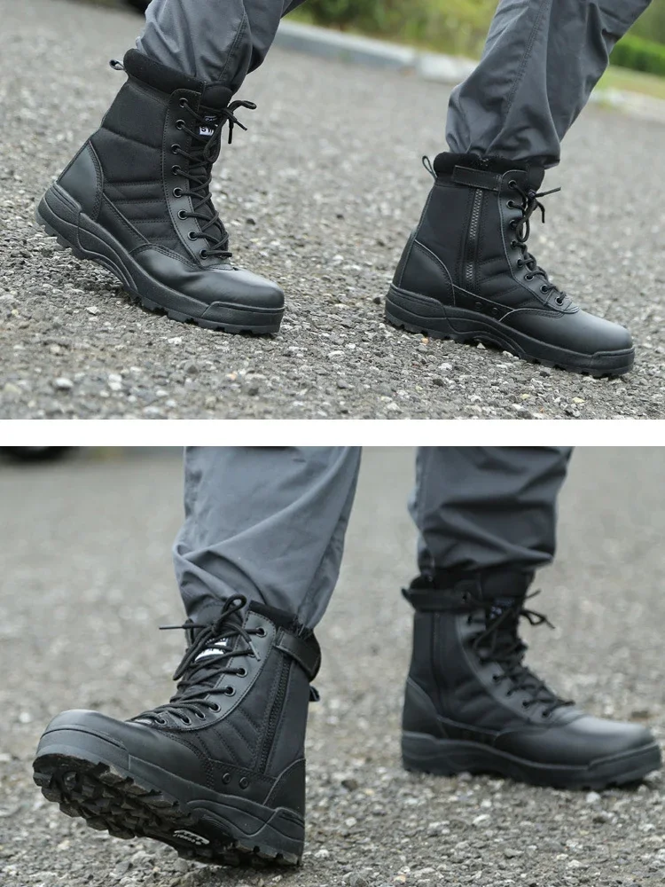 Botas militares camuflaje para invierno, uso exterior