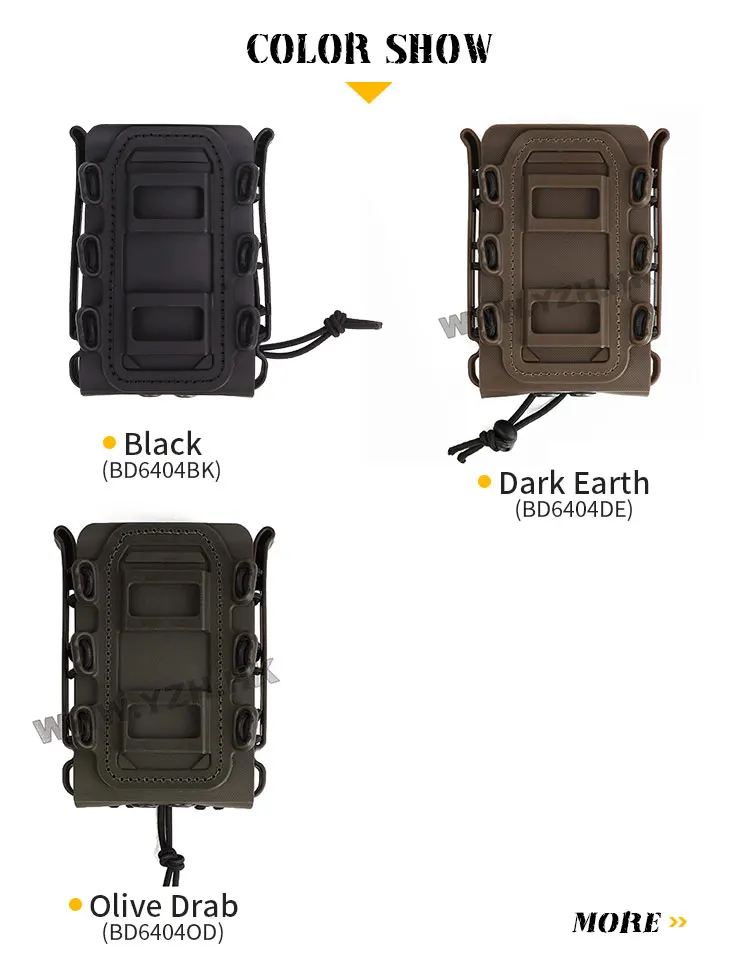 Bolsa táctica Emersongear vista frontal en negro
