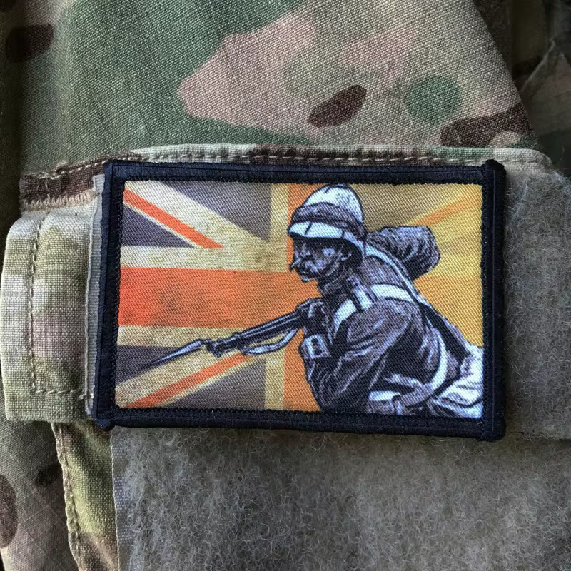 Parche táctico velcro Redcoat británico para uniforme militar