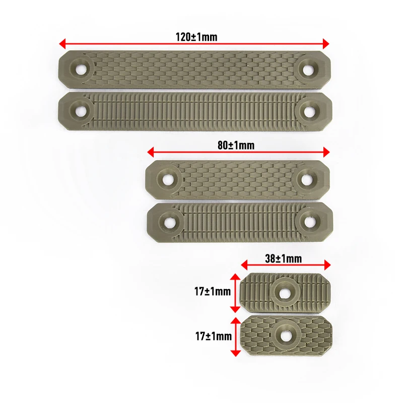 Cubierta riel táctica M-LOK de nylon protectora para manos - imagen 5
