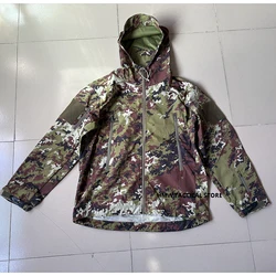 Chaqueta táctica impermeable cortavientos camuflaje italiano