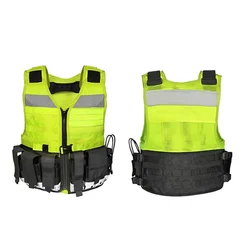 Chaleco antipuñaladas Polietileno amarillo fluorescente visibilidad alta