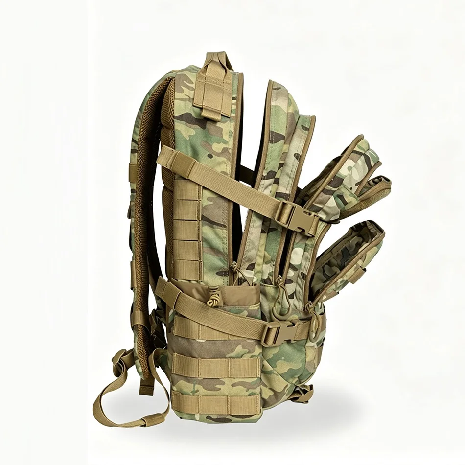 Mochila táctica YAKEDA ripstop con respaldo acolchado y gran capacidad - imagen 2