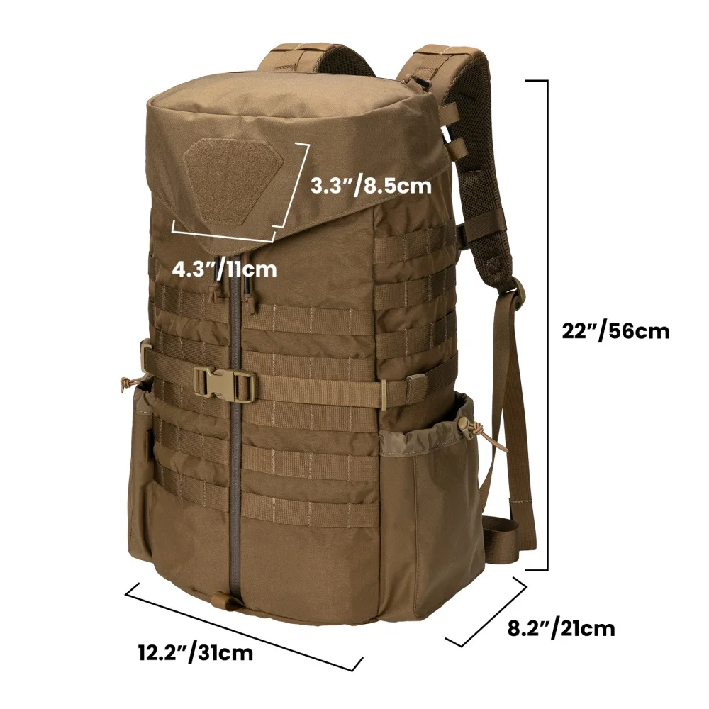 Mochila táctica MOLLE gran capacidad para senderismo y acampada - imagen 2