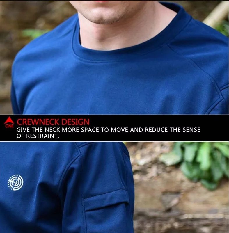 Polo táctico de manga corta con cuello para senderismo - imagen 4