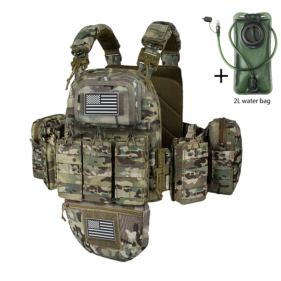 Chaleco hidratación con MOLLE y bolsa de agua desmontable - imagen 2