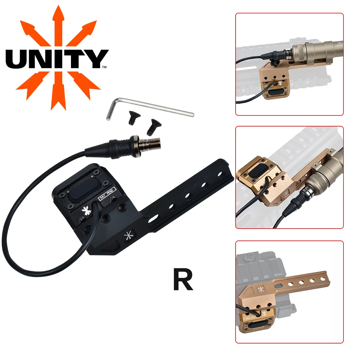 SureFire Linterna táctica con interruptor de presión UNITY y SF offset - imagen 3