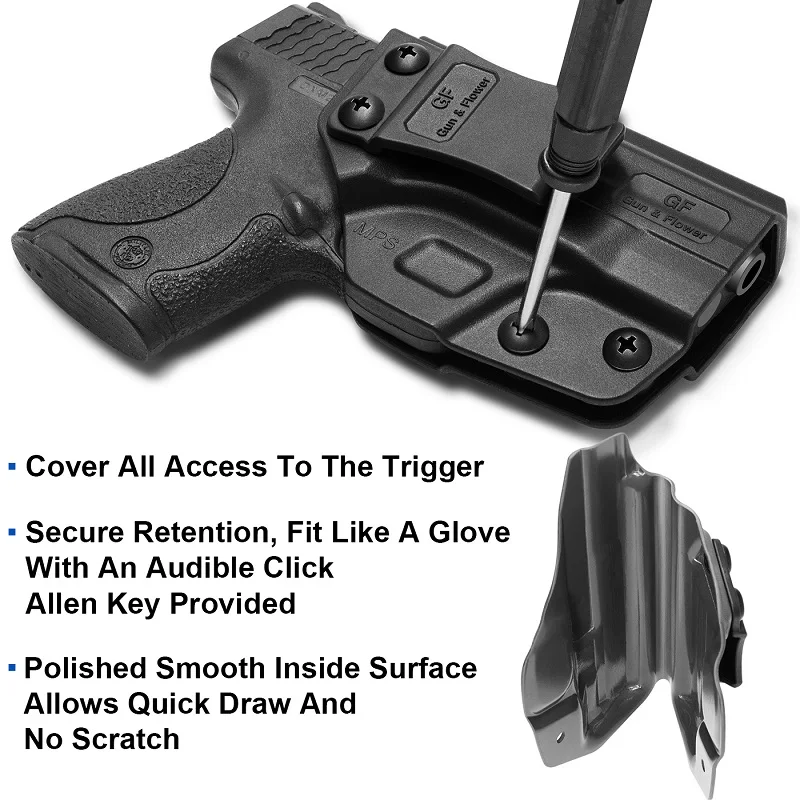 Smith & Wesson Shield Plus funda IWB polímero mano derecha - imagen 3