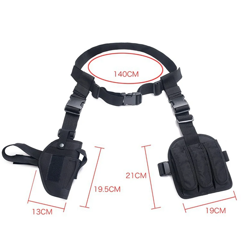 Funda táctica pistola universal de pierna MOLLE para caza aire libre - imagen 2
