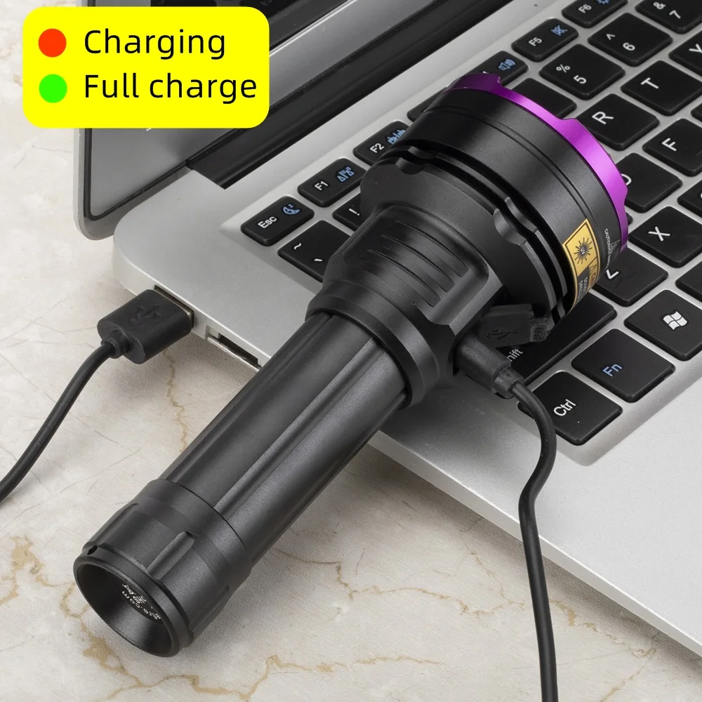 Linterna UV 30W 365nm/395nm – Detección escorpiones y manchas - imagen 2