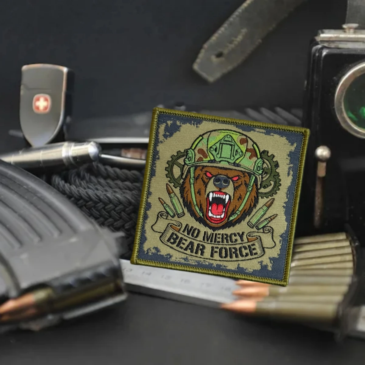 No Mercy Bear Force parche táctico oso con velcro gancho-bucle - imagen 5