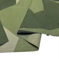 NYCO 5050 tela camuflaje geométrico sueco ripstop algodón nailon
