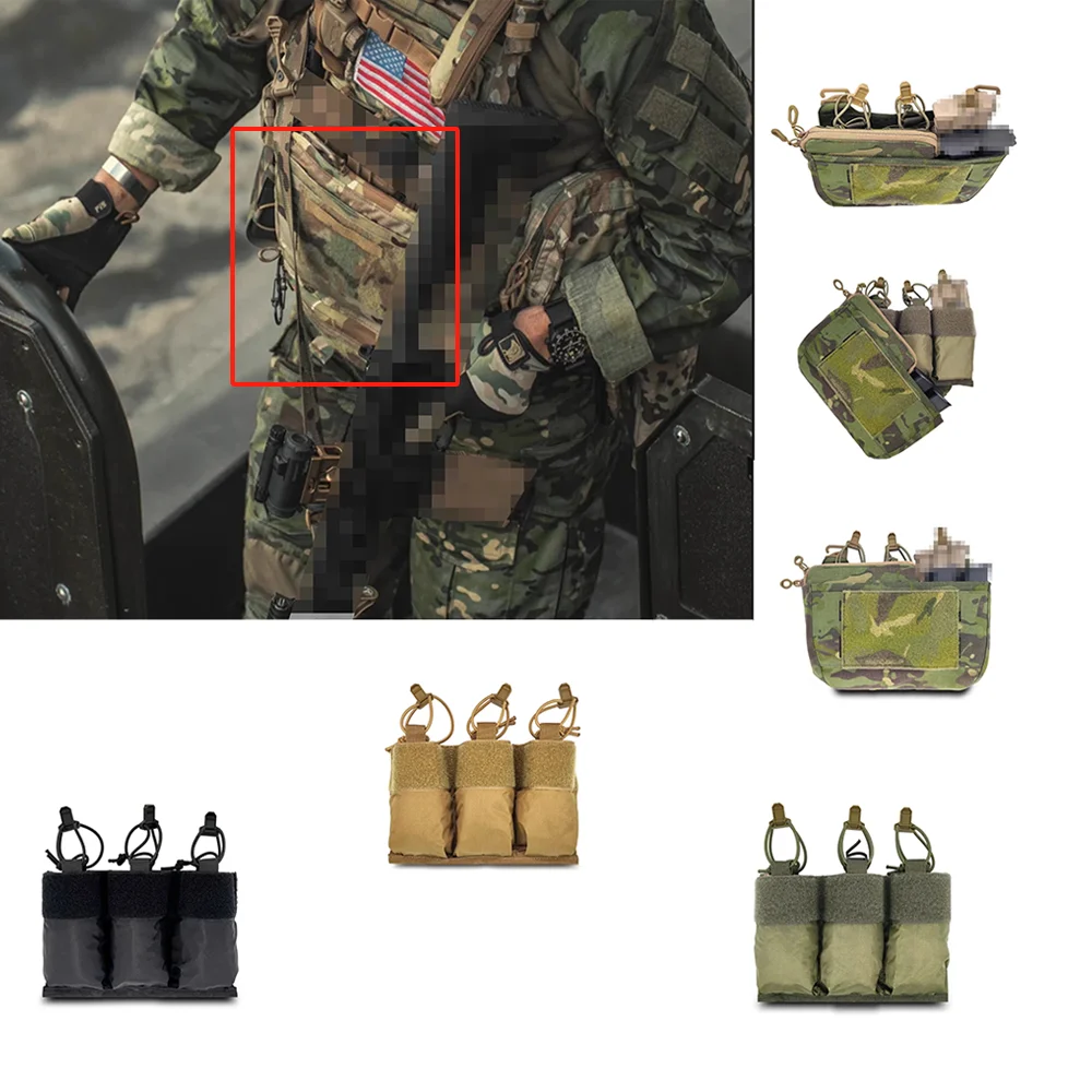 Bolsa táctica portacargadores M4 con inserto canguro MOLLE - imagen 2