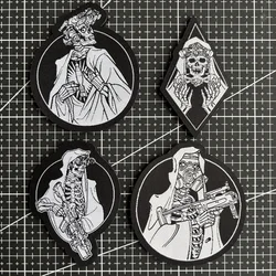 Parche calavera esqueleto adhesivo para chaleco MOLLE