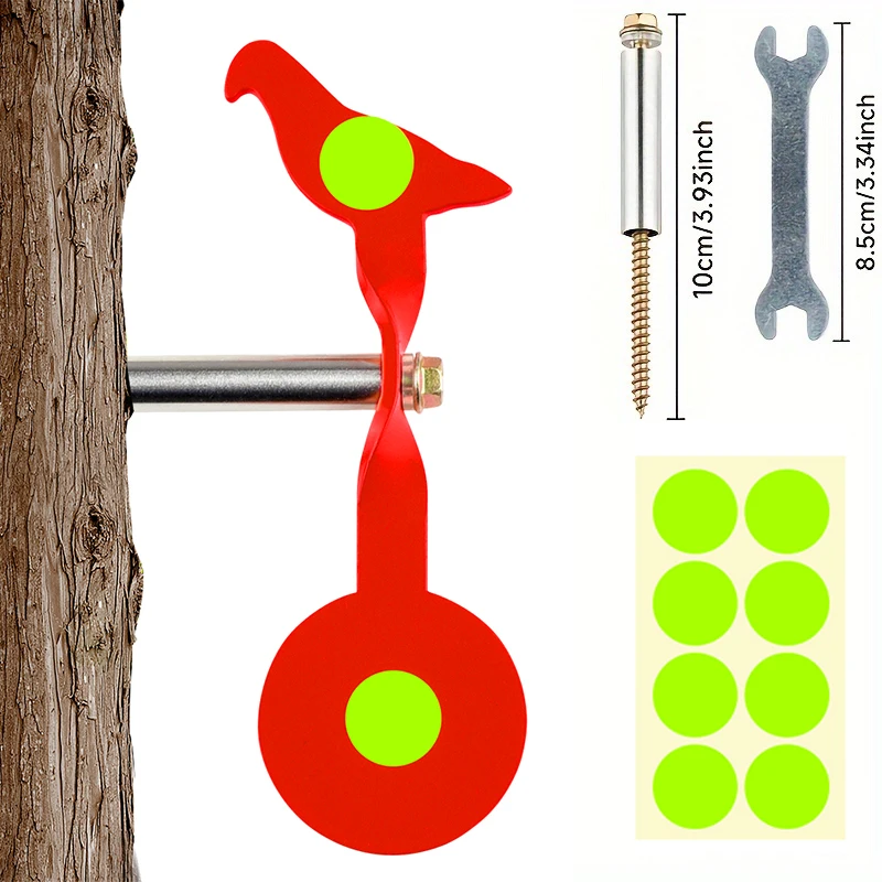 Objetivo giratorio acero inoxidable bidireccional 5.5 pulg – Práctica tiro exterior