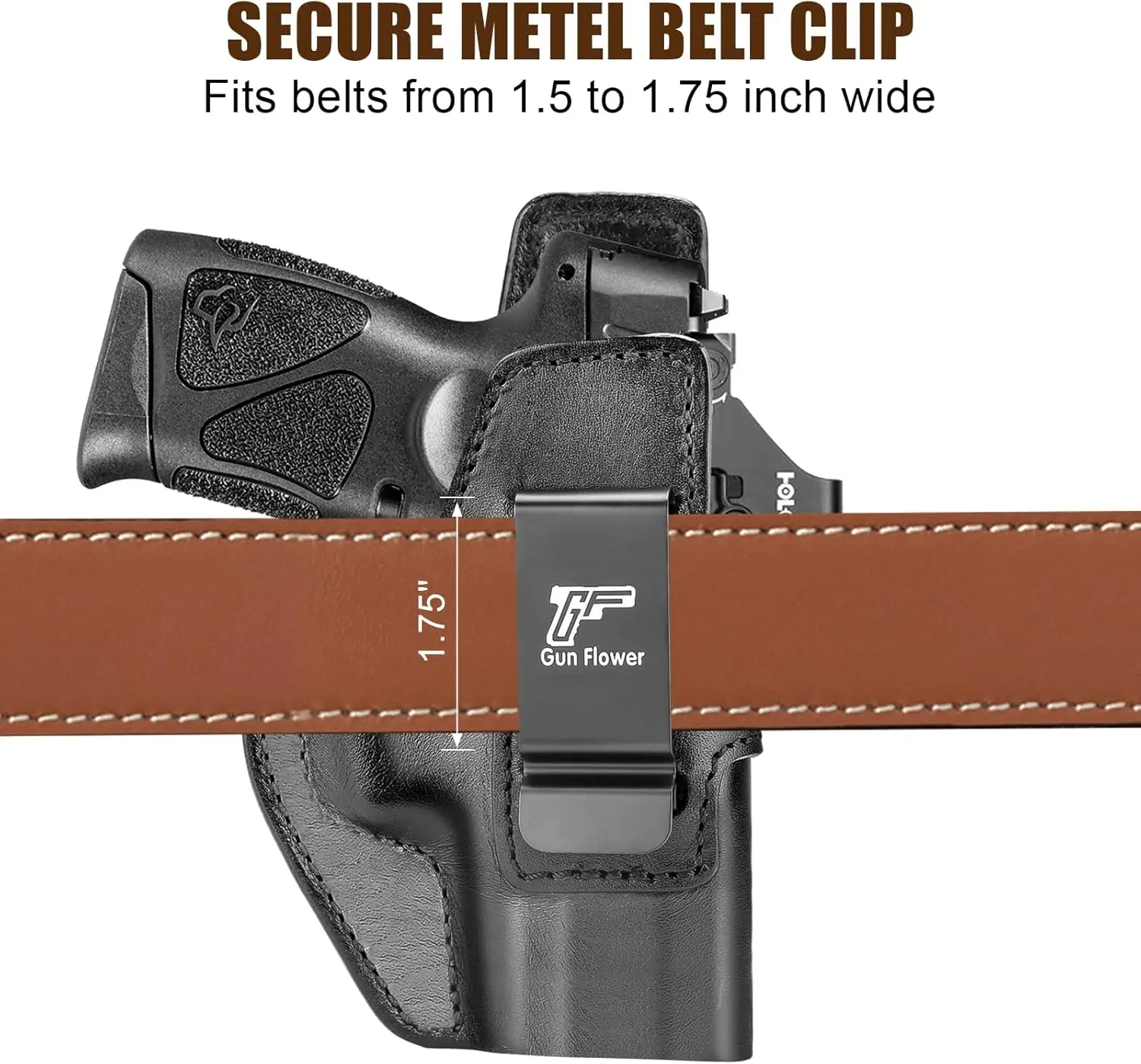Funda IWB de cuero Taurus G3C para mano derecha