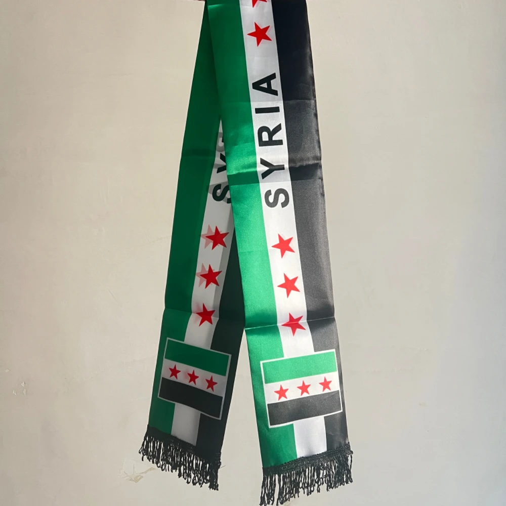 YIXIN bufanda siria bandera tres estrellas algodón decoración eventos