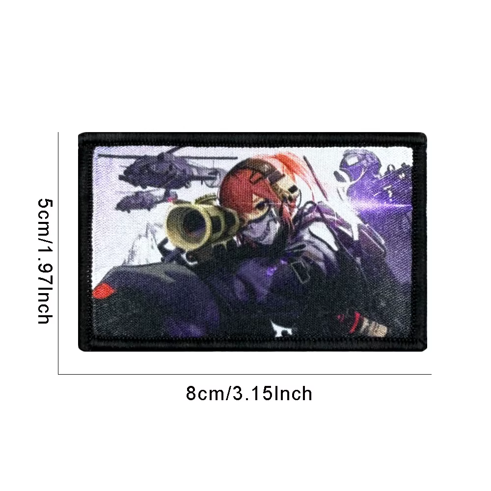 Parche táctico anime PVC con impresión UV para mochila y ropa - imagen 5