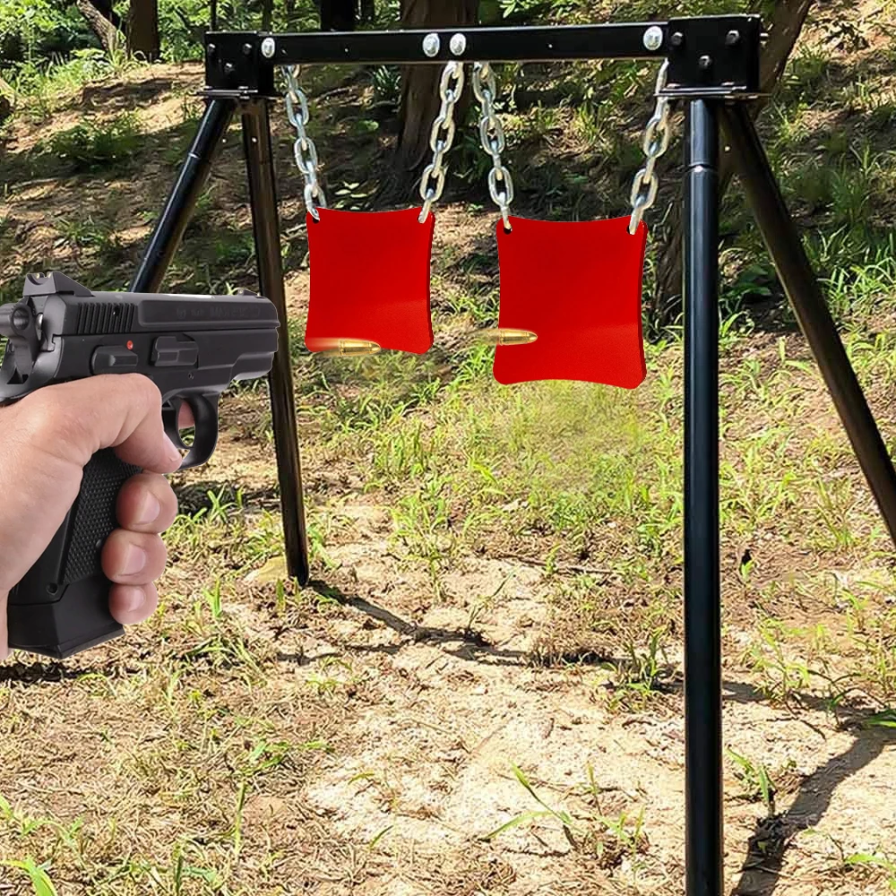 Objetivo de tiro AR500 de acero para pistola y rifle portátil - imagen 5