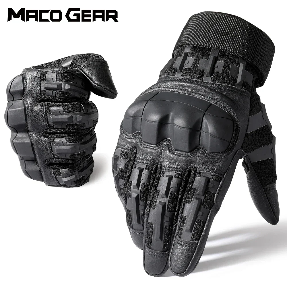 Guantes tácticos con carcasa dura y pantalla táctil para Airsoft