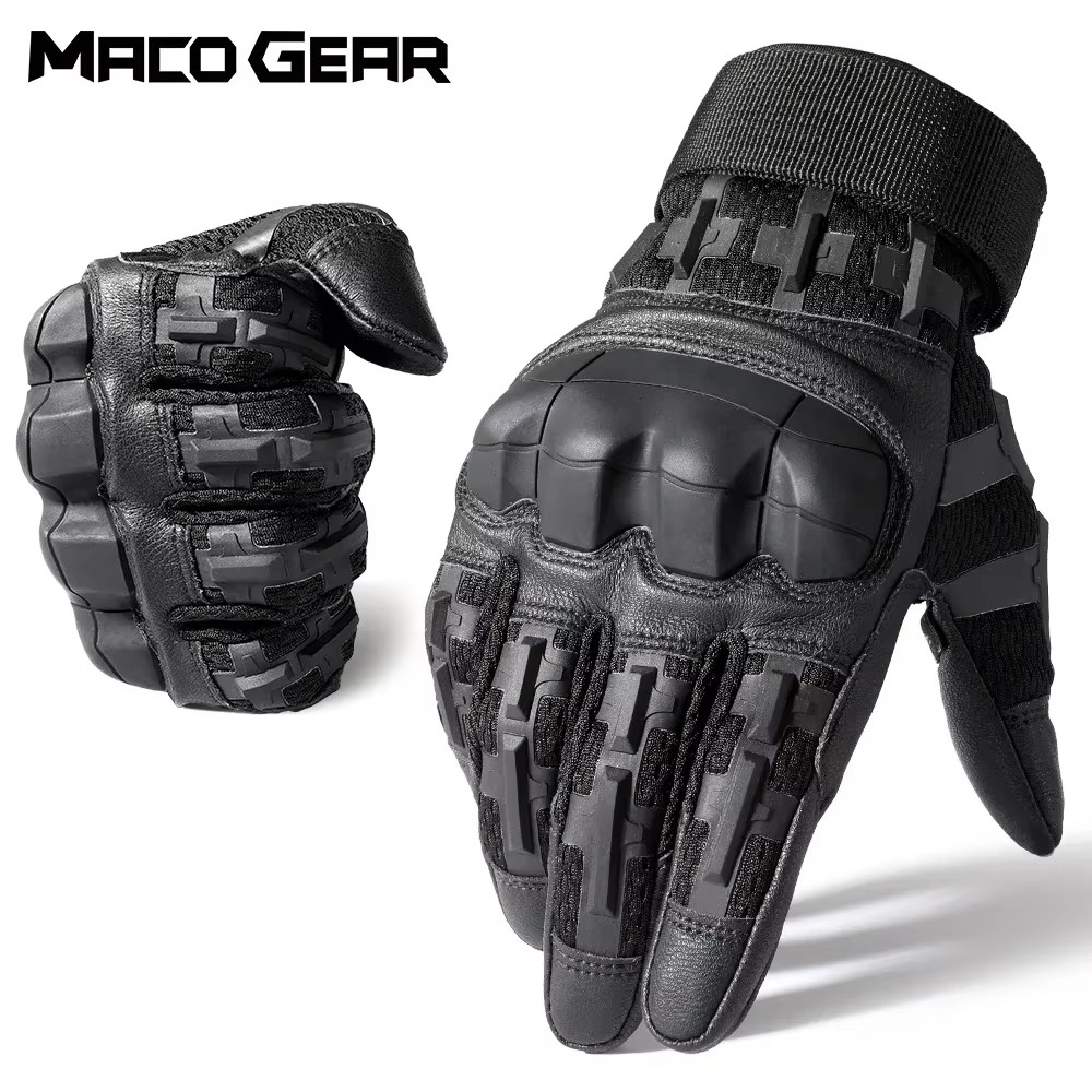 Guantes tácticos con carcasa dura y pantalla táctil para Airsoft