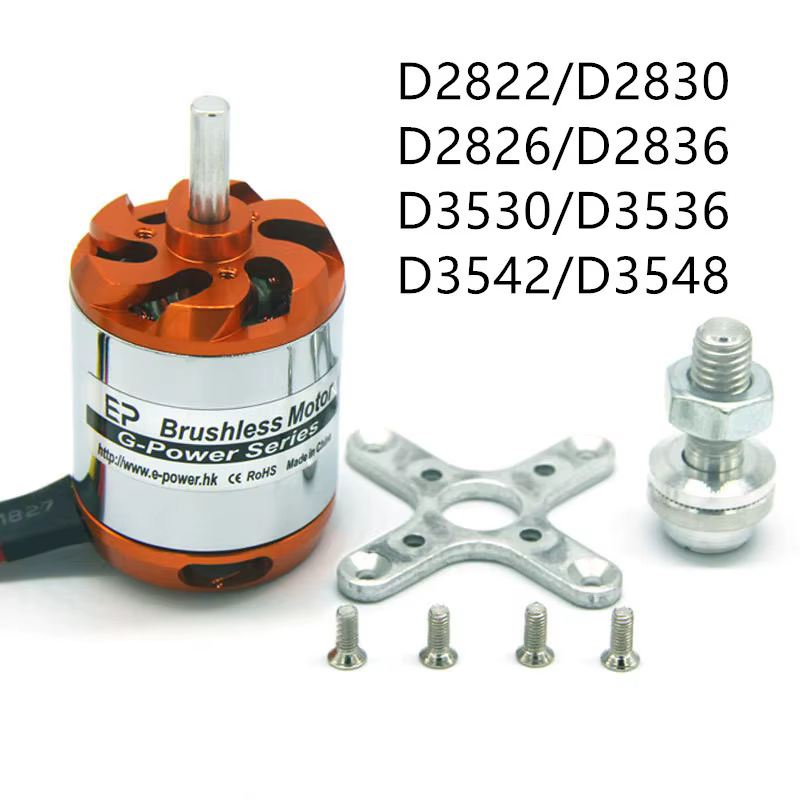 Motor brushless RC para drones y aviones 2-4S de alto rendimiento