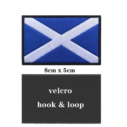Parche bordado bandera escocesa – Velcro para chaleco táctico