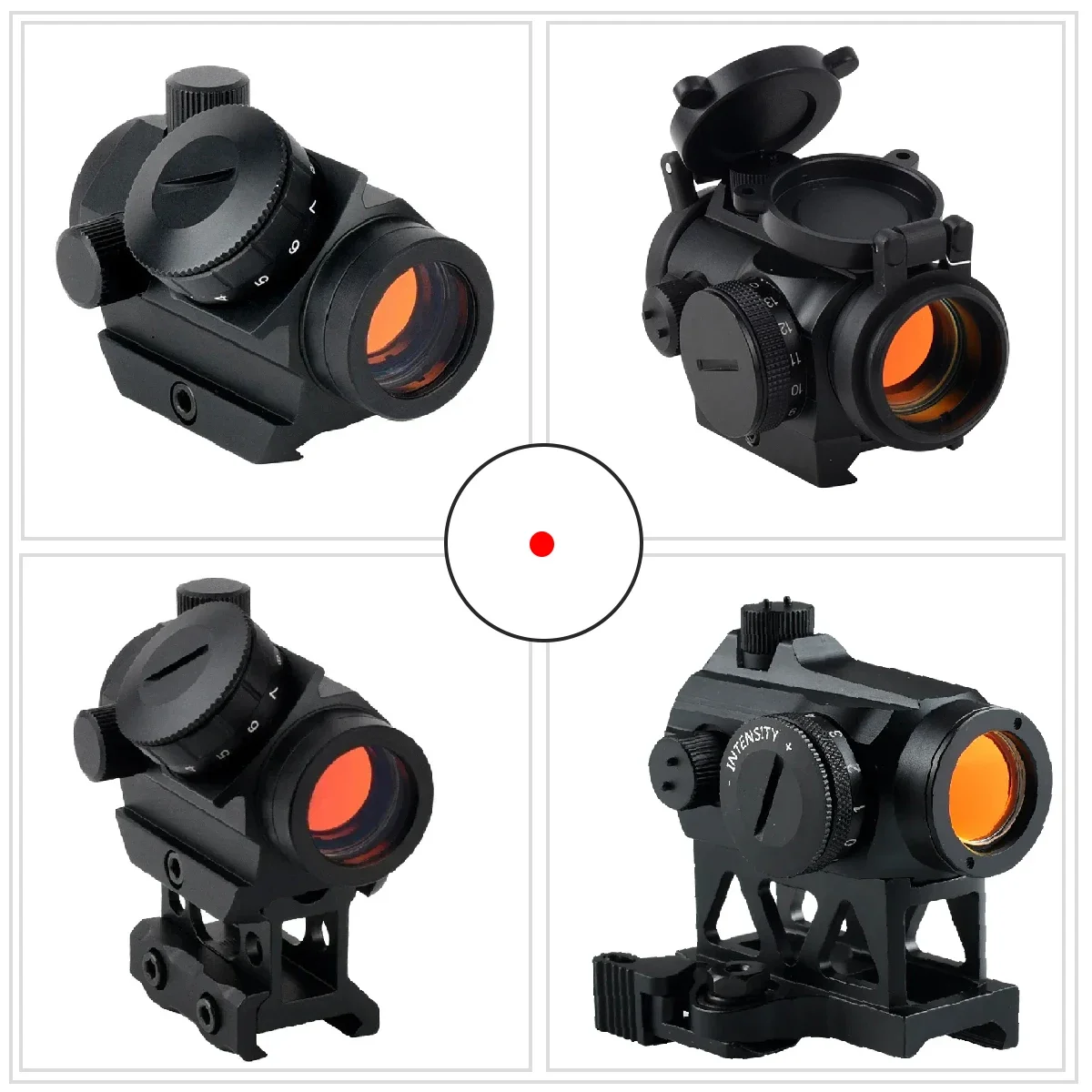Mira punto rojo colimador táctica para carabina airsoft caza - imagen 3