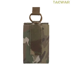 Porta-cargador táctico elástico con asa y velcro, para chaleco