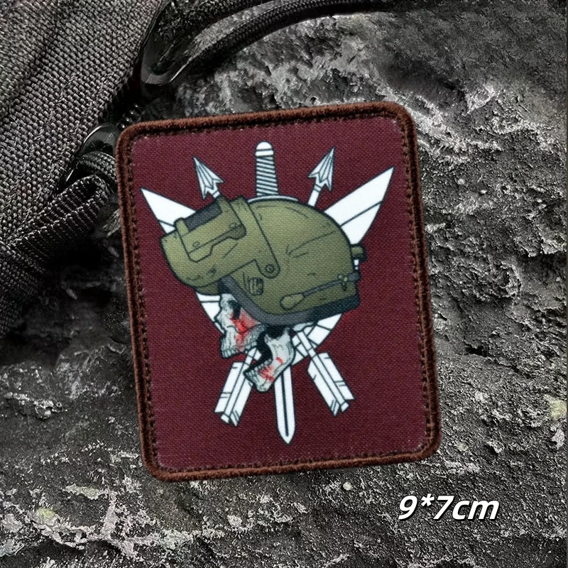 Parche táctico velcro Ace Operator calavera – Insignia militar - imagen 3