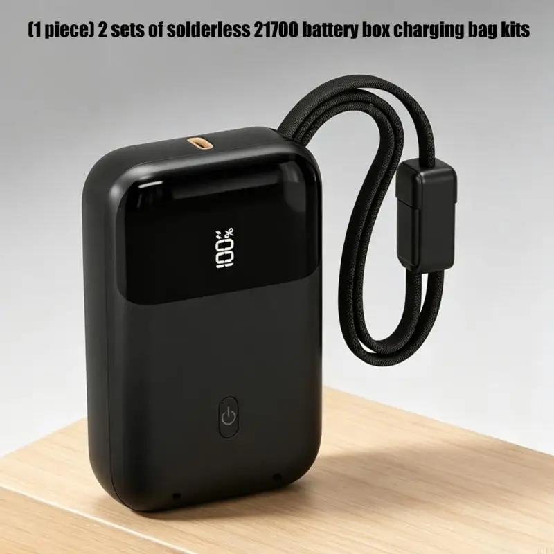 Caja baterías 21700 sin soldadura, almacenamiento ligero - imagen 2