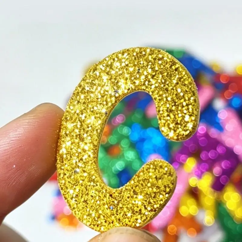 Pegatinas letras brillantes de espuma adhesiva para niños manualidades - imagen 3
