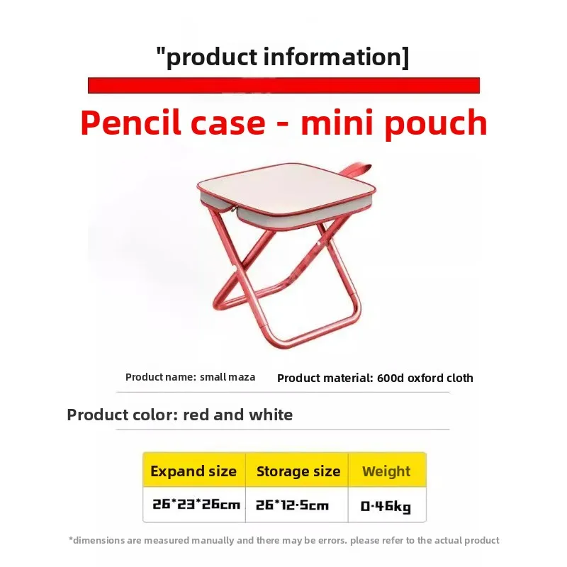 Banco pequeño plegable para camping y picnic