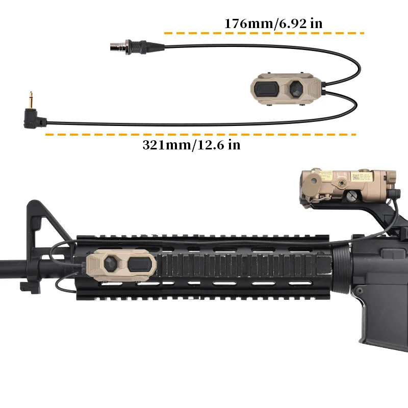 AXON Control remoto táctico con cable interruptor presión PEQ NGAL - imagen 5