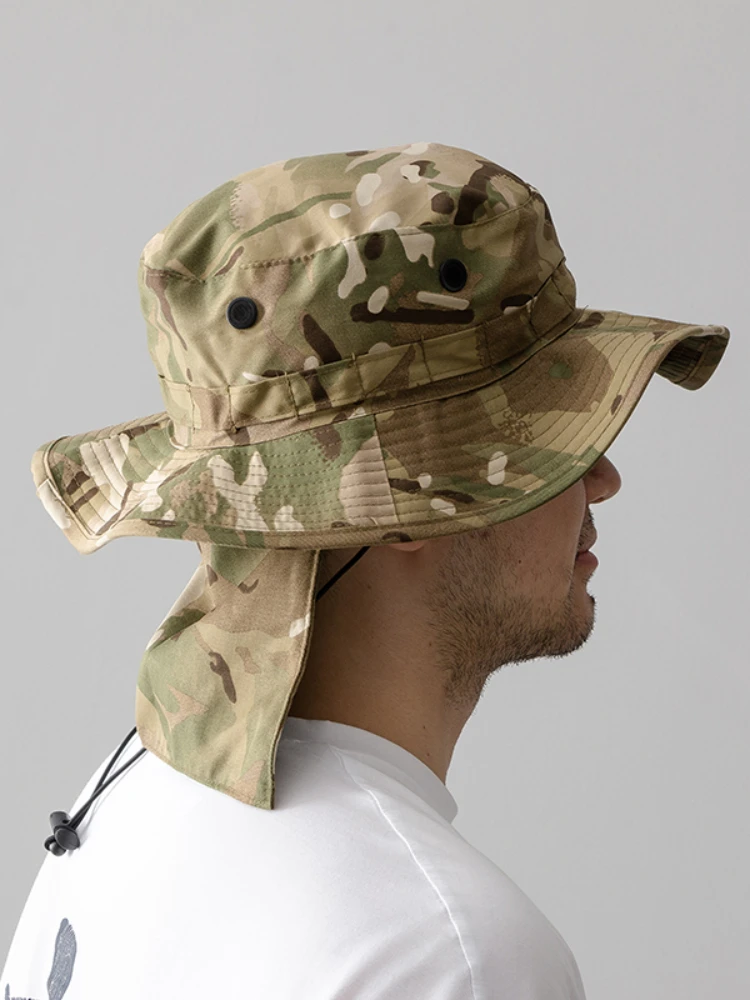 Gorra táctica de camuflaje con cubrenuca y sombrilla integrada - imagen 5