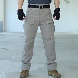 Pantalones tácticos impermeables hombre bolsillos MOLLE