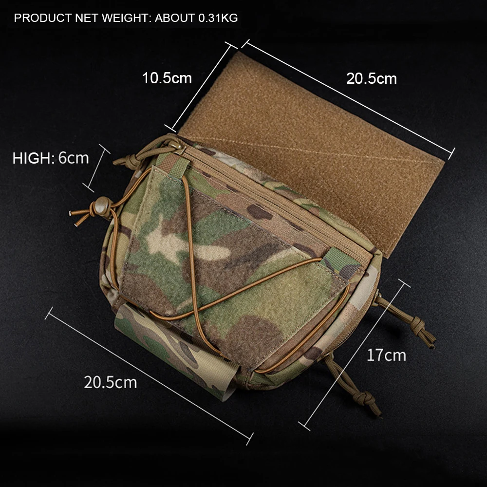 Bolsa táctica MOLLE desmontable riñonera pecho ajustable para caza - imagen 5