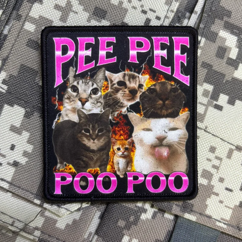 Parche velcro gato peculiar estilo táctico para chaleco y mochila - imagen 2