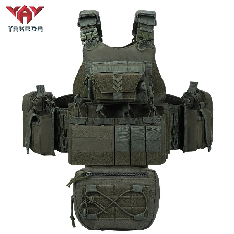 Chaleco táctico YAKEDA MOLLE desmontable con bolsillos modulares - imagen 2