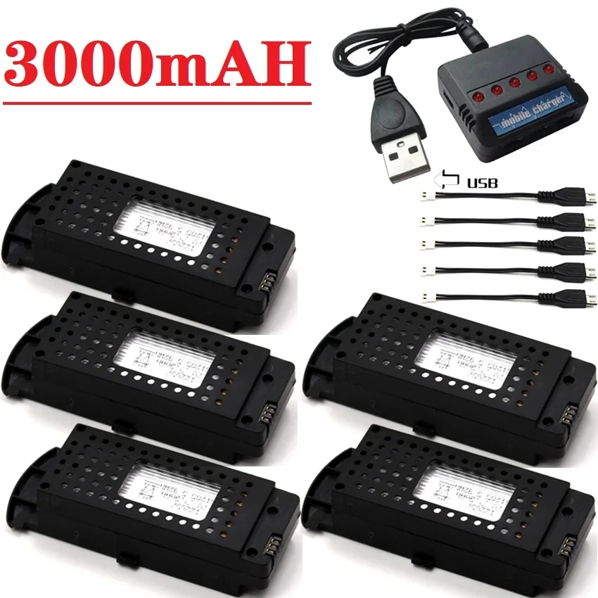 Batería Lipo 3000mAh para drone quadcopter RC – Repuesto G6 Pro - imagen 2