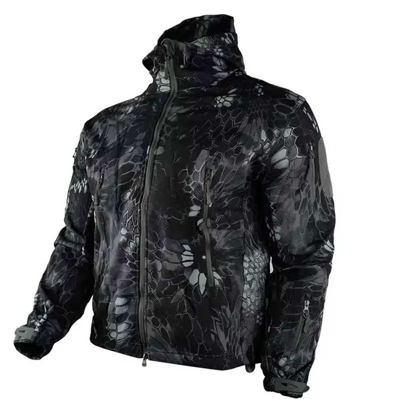 Chaqueta impermeable hombre estampado pitón invierno exterior - imagen 4