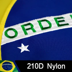FLAGLINK Bandera bordada Brasil 90x150 cm – 210D resistencia militar táctica