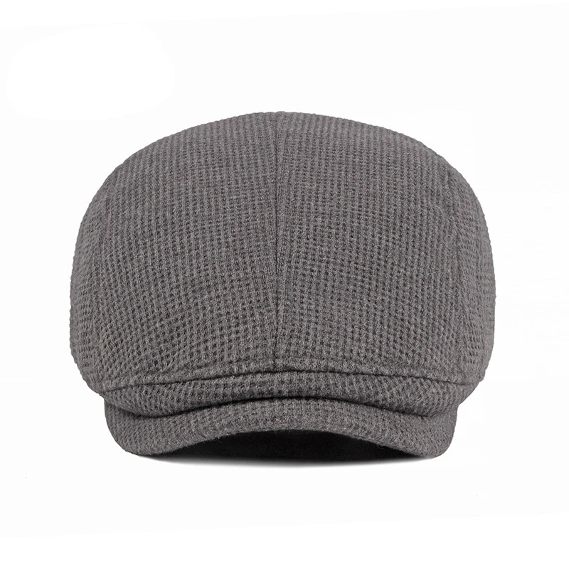 Gorra vendedor de periódicos vintage Gatsby cálida tejido espiga - imagen 2