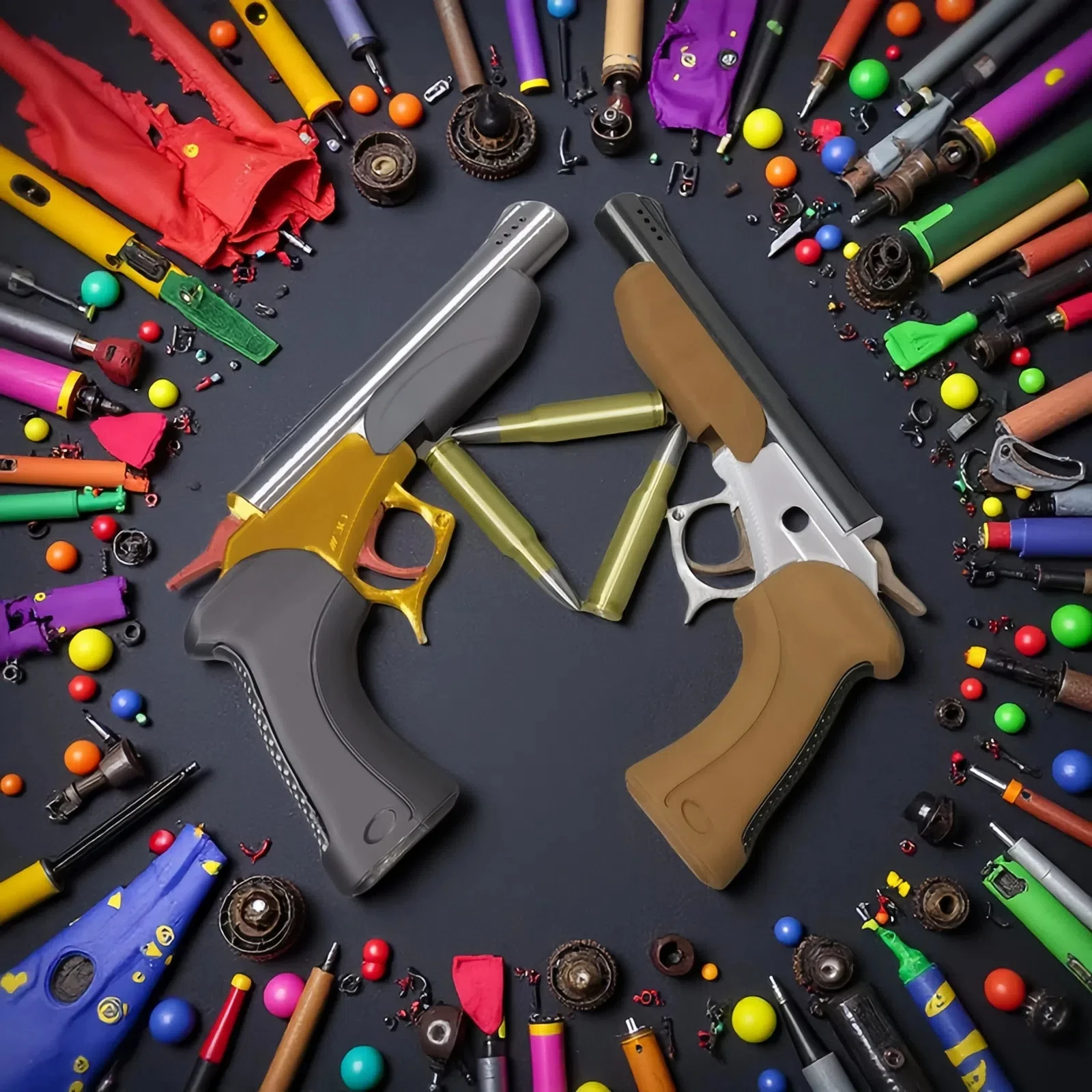 Llavero mini 3D pistola steampunk El Último de Nosotros para fans - imagen 5
