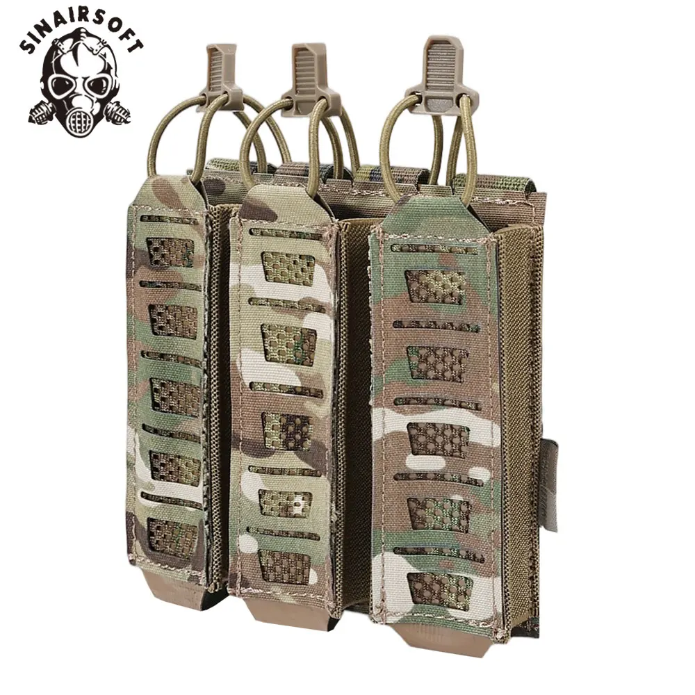 Bolsa táctica SINAIRSOFT para cargadores MP5 MP7 con elásticos