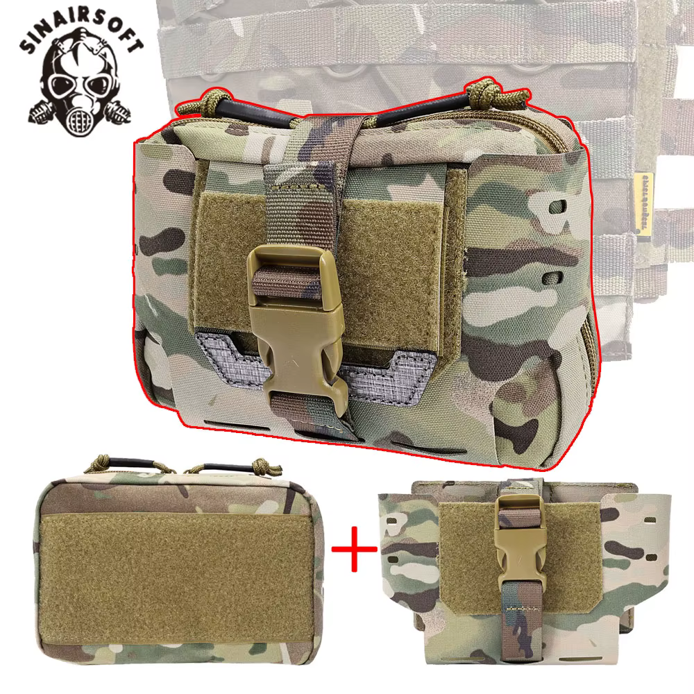 Botiquín táctico MOLLE de primeros auxilios – Corte láser para campo - imagen 3
